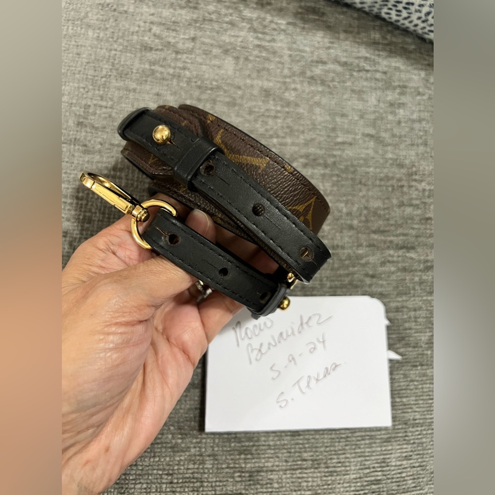 XL Bandouliere strap in Mono/Noir